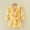 Yellow, variant on Toddler Baby Boys Girls Hooded Thick Warm Flannel Bathrobe Night-robe Pajamas Coffee 4-5 Years