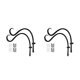 thumbnail image 1 of Maceta colgante innovadora Toystoory de 2 piezas para decoración de pared soporte para plantas resistente a la intemperie negro, 1 of 6
