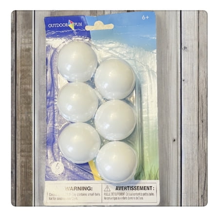 Outdoor Table Tennis Balls - Package of 6 Champion Sports Tournament