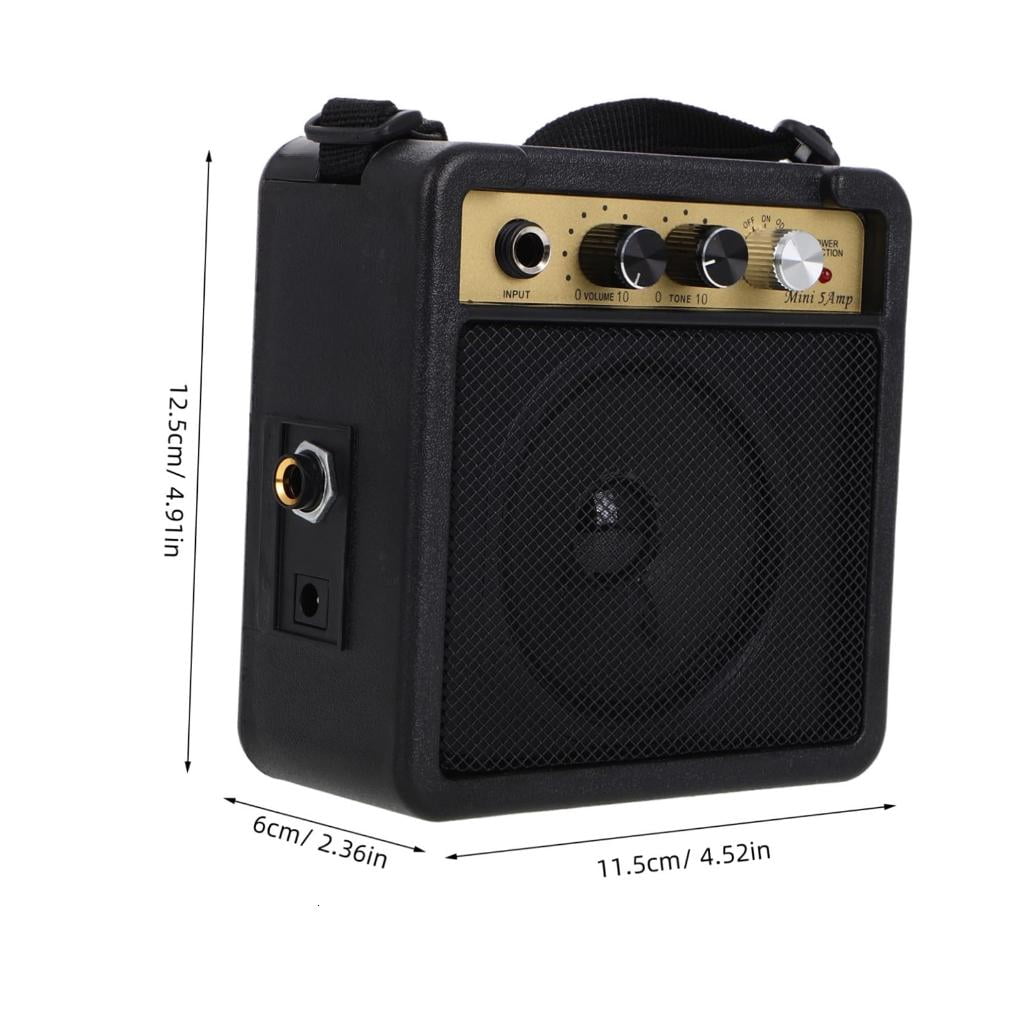 CEORPER Rechargeable Guitar Amp 5W Electric Guitar Amplifier With Hand Strap for Practice