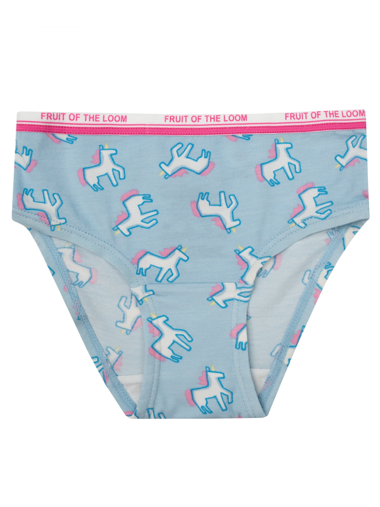 Fruit of the Loom Toddler Girl 360 Stretch True Comfort Super Soft Modal Briefs Underwear, 6 Pack, Sizes 2T/3T
