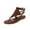 Brown, variant on Anuirheih Casual Flip Flops for Women, Ankle Buckle Strap Roman Shoes Open Toe Flatform Sandals Boho Beach Shoes
