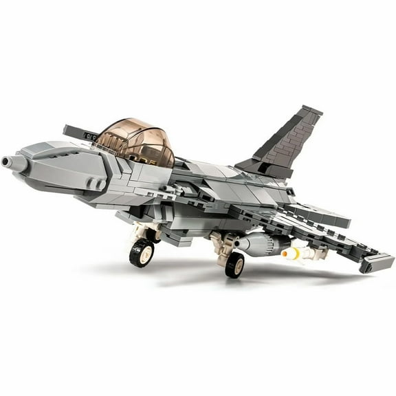 NAYIHOOP F-16 Fighting Falcon Military Army Airplane Building Sets 520 Pieces Air-Force for Adults Boy Compatible with Lego