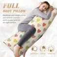 thumbnail image 4 of Naloa Heart Polka Dot Super Soft 20x60 Body Pillow Case,Long Side Hidden Zipper（PILLOWS ARE NOT INCLUDED）, 4 of 6