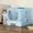 Blue, variant on Uforic Large Enclosed Cat Litter Box with Mat and Litter Scoop,Cat Toilet Box with Lid Drawer Type Easy to Clean,Gray