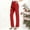Red women high waisted straight leg pants a1, variant on Cagogo Women's High Waisted Straight Leg Pants with Pockets Plus Size Office Work Trousers Long Pants Business Casual Basic Dress Pants, Red 3XL