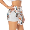 thumbnail image 2 of Haiem Vintage Autumn Truck Women's 2 in 1 Running Shorts - Lightweight Athletic Workout Gym Yoga Breathable Sports Shorts Liner with Phone Pockets-Medium, 2 of 9