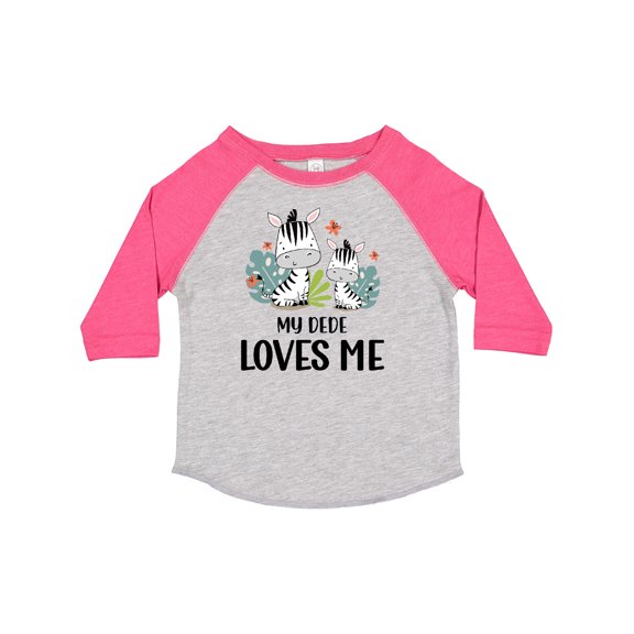 Inktastic Zebra My Dede Loves Me Boys or Girls Toddler T-Shirt