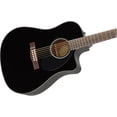 thumbnail image 6 of Fender CD-60SCE Solid Top Dreadnought Acoustic-Electric Guitar - Black w/ Gig Bag, 6 of 9