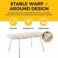thumbnail image 4 of Colorful Easter Table Cloths for 8 Foot Rectangle Tables, Easter Eggs Botanical Spring Floral Patio Waterproof Elastic Fitted Tablecloths, Washable Rectangular Table Cover for Camping, 4 of 8