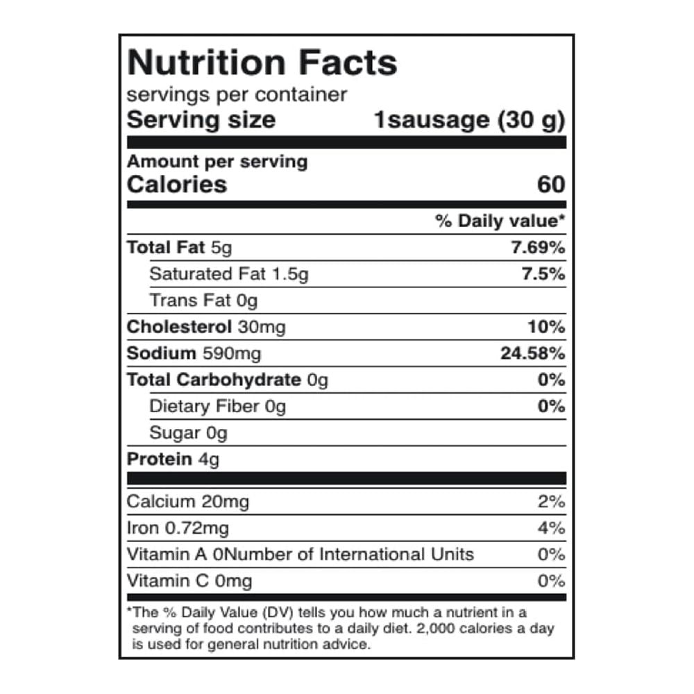 Hannah's Red Hot Pickled Sausage 39 ct Gallon Jar