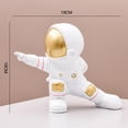 thumbnail image 4 of 2 estatuas de astronauti, artísticas de resina, decoración de estante de TV para dormitorio, 4 of 7