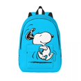 thumbnail image 3 of Mochila para portátil personalizada con paisaje de Van Gogh, Snoopy y Charlie Brown, para hombres y mujeres, mochila para la escuela, estudiantes universitarios, bolsa Peanuts, 3 of 5