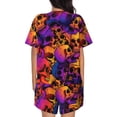 thumbnail image 3 of Lsque Skull Women's Short-Sleeved Pajama Set - 2 Piece Soft and Lightweight Sleepwear Set-Medium, 3 of 9