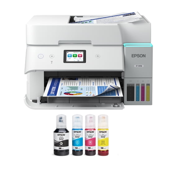 Epson EcoTank ET-4958 Wireless All-in-One Color Supertank Printer