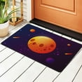 thumbnail image 1 of Cosmos Planets Stars Rugs Doormat, Non-Slip Machine Washable Carpets Floor Door Mat , 36" x 24", 1 of 6