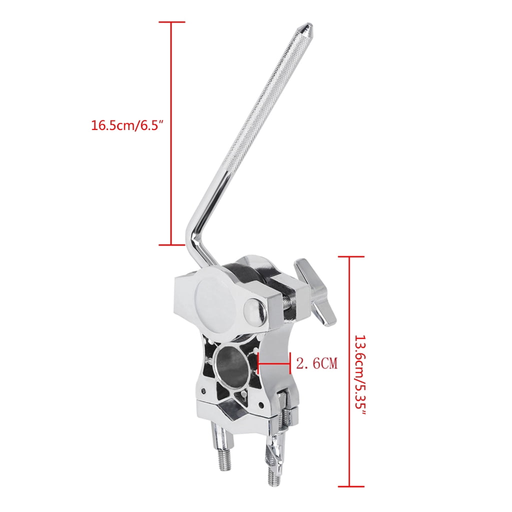 Yokua Single L Rod Mount Clamp Mounting Bracket Zinc Alloy Drum Parts Extension Clip
