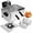 silver 5L with 3 baskets, variant on Professional 12.5 Quart Electric Deep Fryer, 1700W, 2-Basket, 304 Stainless Steel