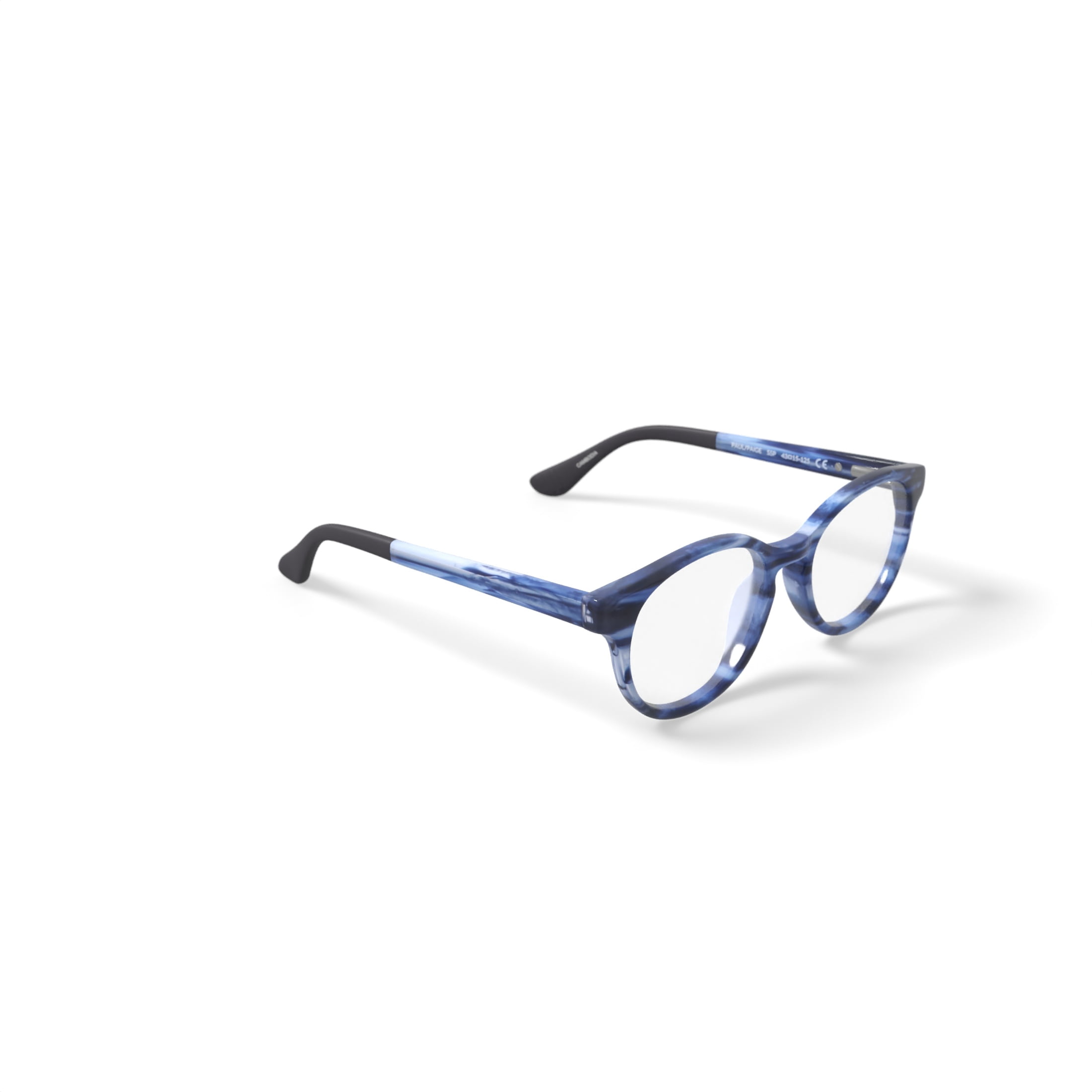 Jonas Paul Youth Paul/Paige Round Prescription Eyeglasses with Case, Blue Tortoise