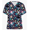 thumbnail image 4 of Uniforme médico con estampado de princesas de Disney para mujer, uniforme de trabajo para dentista, uniforme de enfermera, uniformes médicos para mujer, ropa de trabajo para hospital, 4 of 5
