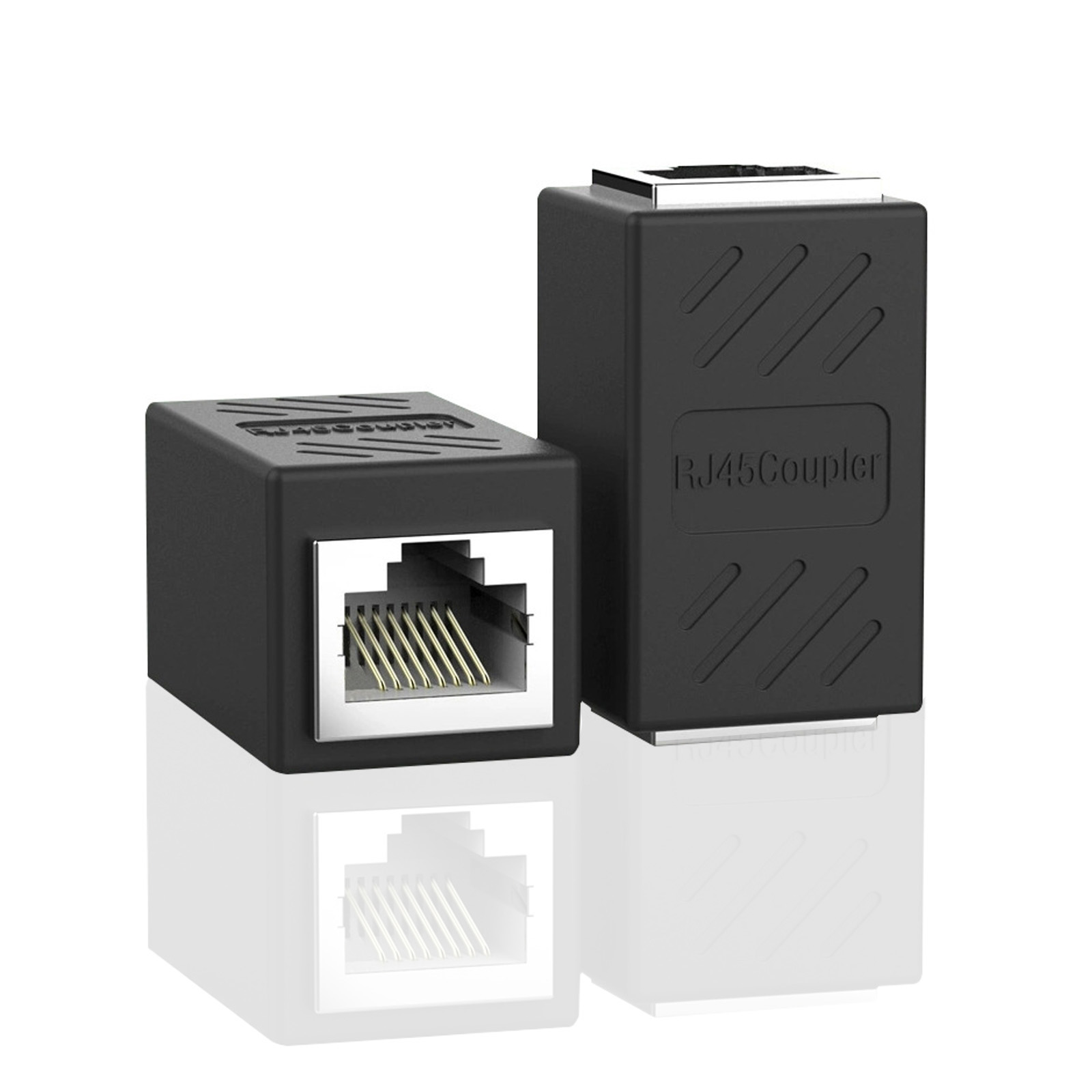 5PCS Connecteur RJ45 CAT6 Panneau Femelle-Femelle D-Type - Adaptateur Ethernet Avec Capuchon Anti-Poussière