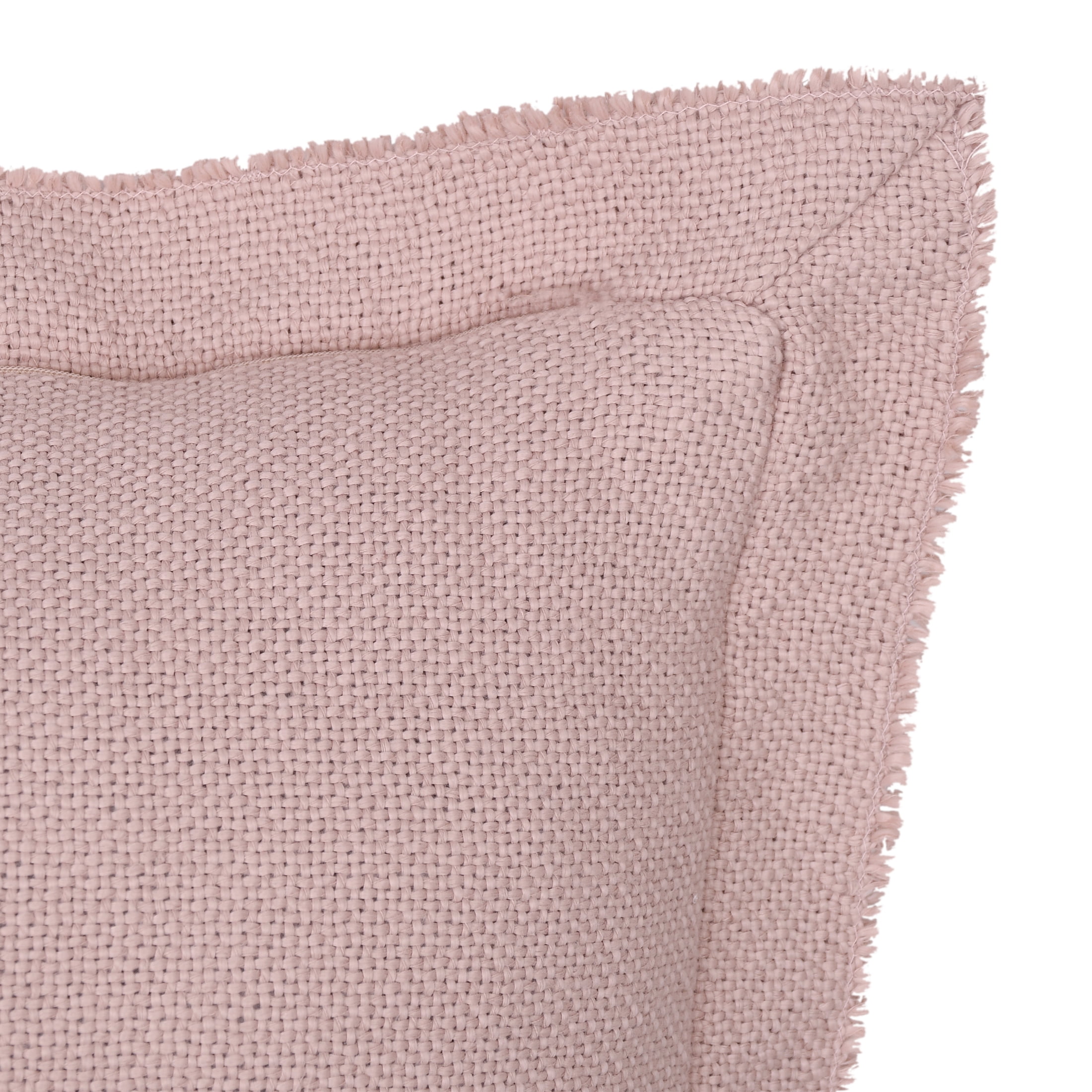 Better Homes & Gardens 24" x 24" Blake Bi-Flange Throw Pillow Cover, Antique Blush