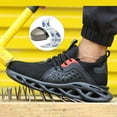 thumbnail image 6 of Safety Trainers Men's Steel Toe Cap Boots Waterproof Work Shoes Cushioning Work Trainers Fashion Anti-Smashing 5.5-11, 6 of 9
