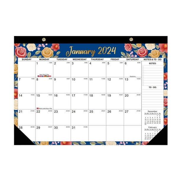 Gallfeel Desk Calendar 2024-2025,jan 2024- Jun 2025, 18 Months Calendar, 17 X 12 Large Wall Calendar 2024 With Use For Home Or Office Style:style1;