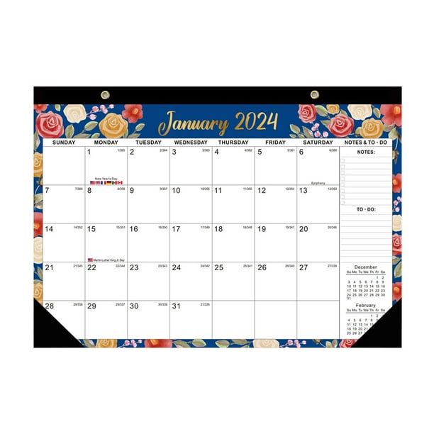 Gallfeel Desk Calendar 2024-2025,jan 2024- Jun 2025, 18 Months Calendar, 17 X 12 Large Wall Calendar 2024 With Use For Home Or Office Style:style1;