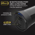 thumbnail image 2 of Scosche CPDCC60-SP PowerVolt 60W Certified Dual USB-C Fast Charger Cigarette Lighter Adapter Black, 2 of 7