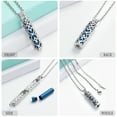 thumbnail image 4 of Cylinder Urn Necklace for Ashes for Women Men Cremation Jewelry Keepsake Memorial Human Pet Ashes Pendant, 4 of 7