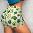 thumbnail image 4 of Rateoe Avocado1 Printed Power Workout Shorts for Women Tummy Control Squat Proof Ribbed Thick Seamless Scrunch Active Short-XX-Large, 4 of 8