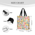thumbnail image 5 of Sigee Watercolor Wildflowers Print Large Capacity Zippered Tote Bag - Durable, Stylish and Versatile for Everyday Use, 5 of 9