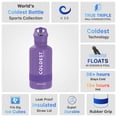 thumbnail image 5 of Coldest Sports Water Bottle with Straw Lid Vacuum Insulated Stainless Steel Bottles Reusable Leak Proof Flask for Sports (64 oz, Galaxy Purple), 5 of 6