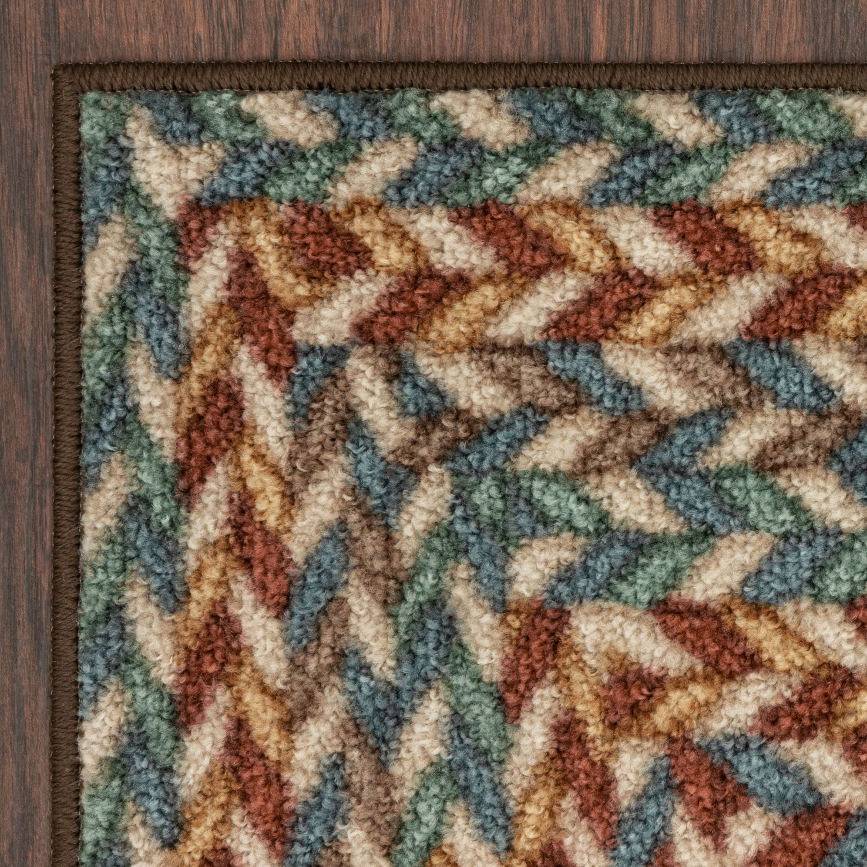 Mainstays Traditional Multicolor Print Braid Indoor Area Rug, 7 ft x 10 ft