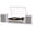 White, variant on TANLANIN Brown Wood Record Player with External Speakers, Bluetooth, 3-Speed
