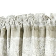 thumbnail image 6 of Home Soft Things Printed Microfiber Valance - Emma 2 Piece Set - Taupe - 60" x 18", 6 of 7