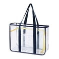 thumbnail image 4 of Clear Tote Bag Gym Bag Female PVC Beach Tote for Swimming Working Sports Game Pink, 4 of 5