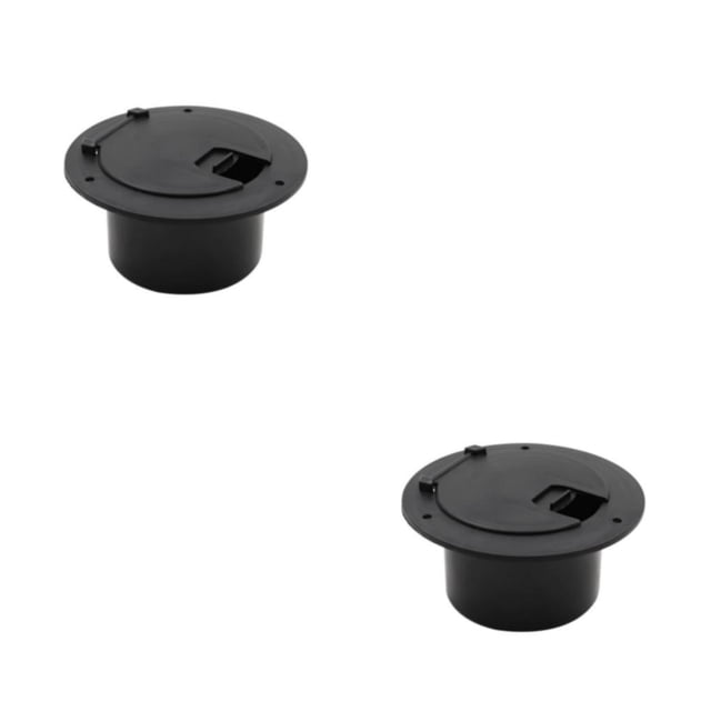 Riwesomey Escotilla de Cable eléctrico de 5,2 de diámetro exterior, Protector de almacenamiento para camiones, barcos, yates, Negro 2piezas