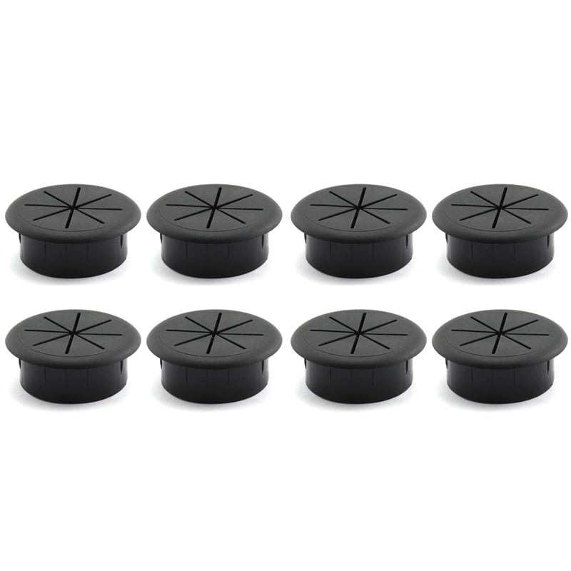 8X Desk Grommet Wire Hole Cover Suitable for Office PC Desk Cable Wire Cover