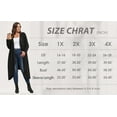 thumbnail image 5 of Cueply Women's Plus Size Cardigan Lightweight Long Sleeve Maxi Long Knitted Tops Open Front Sweater, 5 of 6