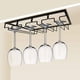 thumbnail image 4 of Estante para copas de vino, soporte para copas de vino, organizador de hierro para cocina, bar, restaurante, negro, 4 of 9