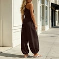 thumbnail image 5 of SOOMLON Pants Sets Women 2 Piece Outfits Plus Size One Shoulder Top Loose Jogger with Pockets 2 Piece Summer Sets, 5 of 6