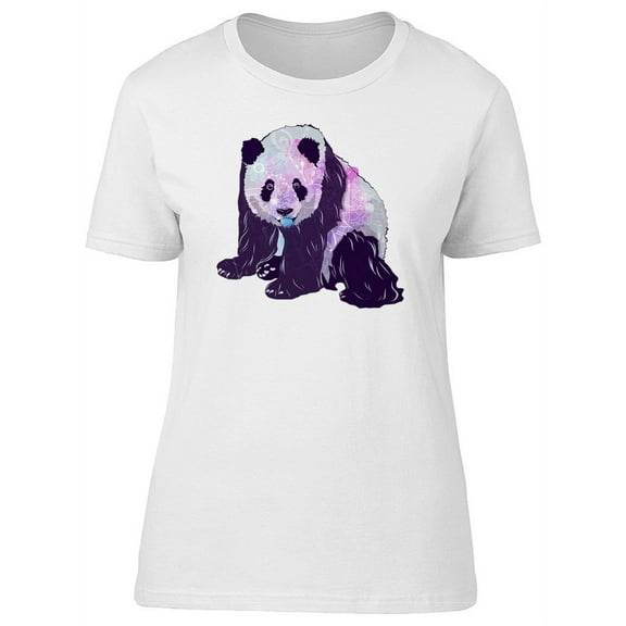 Colorful Funny Panda T-Shirt Women -Image by Shutterstock, Female XX-Large