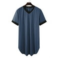 thumbnail image 6 of INCERUN Mens Solid Color Loose Casual Mid-length Casual Pajamas Homewear, 6 of 7