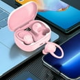 thumbnail image 5 of Wireless Earbuds, Hwkond Bluetooth Headphones Touches LED Digital Display Screen 5.3 Bluetooth Chip Type-c Fast Charging Intelligent Noise Reduction Low Latency, Pink, Up to 60% Off, 5 of 6