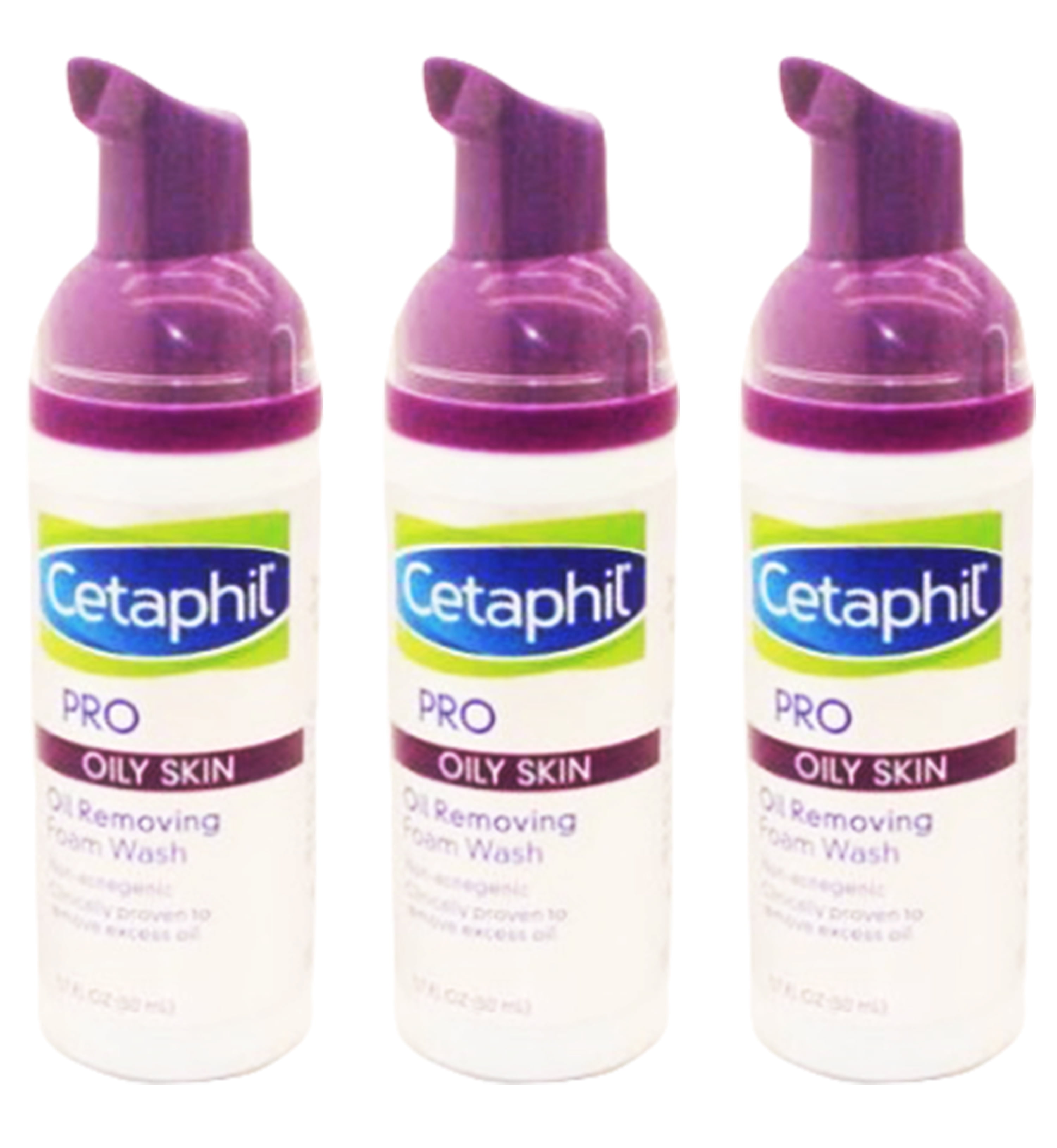 Cetaphil Pro Oil Removing Foam Wash, Travel Size 1.7 oz. (Pack of 3