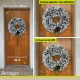 thumbnail image 2 of Corona de Navidad Artego 50cm Iluminada Nevada con 2 Piñas Gigantes y Luces LED Cálida, 2 of 6