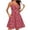 *Red, variant on VBVC Women's Spaghetti Strap V-Neck Floral Dress , Summer Casual Dresses For Women,Ladies' Wrap Waist A Line Mini Dress with Pockets,Blue,S-2XL