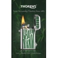 thumbnail image 3 of Classic Retro Soft-Flame Brass Kerosene Lighter, Refillable, Automatic Ignition, Safety Lock, Electroplated, Inlay, Swiss,Luxury, Collectible, Men's Gift, Thorens Gen 2 Double Claw Green Stripes, 3 of 12